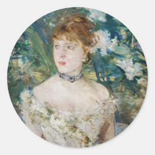 Adesivo Berthe Morisot - Rapariga pequena em um palhaço