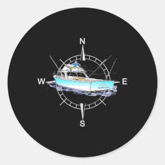 Adesivo Bertram 31 Impresso Na Parte Traseira