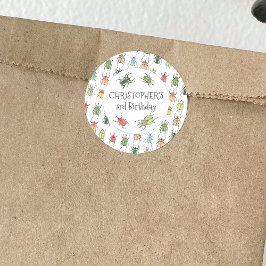 Adesivo Besouros Bugs Aniversário Infantil