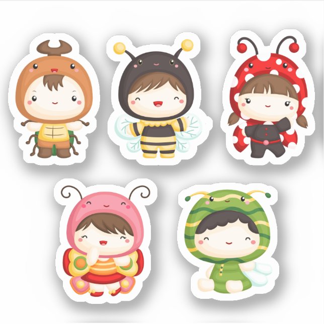 Adesivo Besouros e Insetos (Frente)