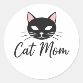 Adesivo Best Cat Mom Ever Cute Funny Cat Lover Stickers