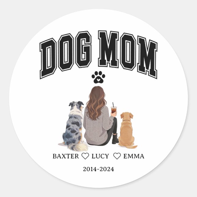Adesivo Best Dog Mom Ever | Happy Mother’s Day  (Frente)