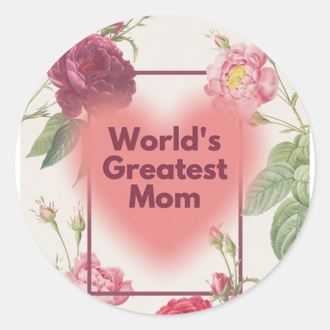 Adesivo Best mom ever (Frente)