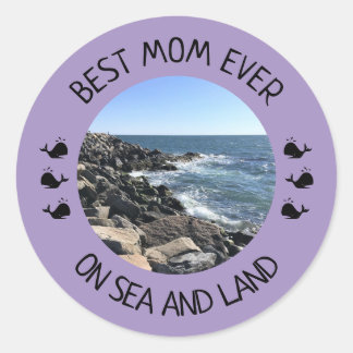 Adesivo Best Mom Ever Blue Ocean Photo