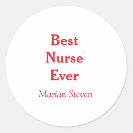 Adesivo Best nurse ever medical professional paramedical d