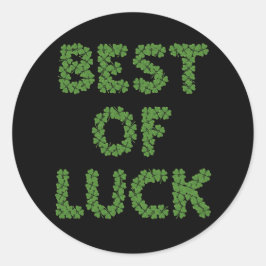 Adesivo Best of Luck Clovers Greeting