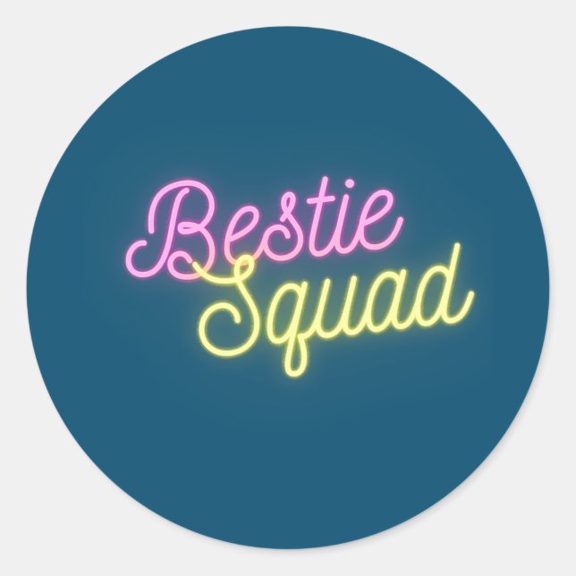 Adesivo Bestie Squad Best Friends Forever  (Frente)
