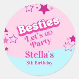 Adesivo Besties Retro Doll Party