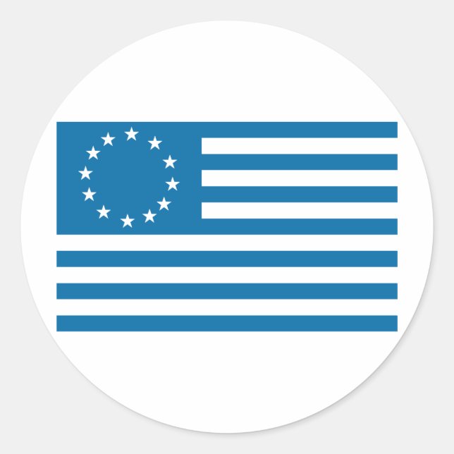 Adesivo Betsy Ross Flag - Blue (Frente)