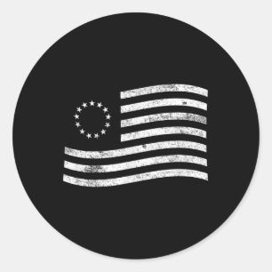 Adesivo Betsy Ross Flag Minimal - Patriota da História Ame