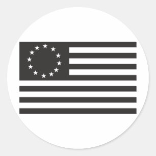 Adesivo Betsy Ross Flag - Preto