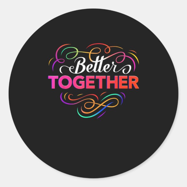 Adesivo Better Together Minimal Design  (Frente)