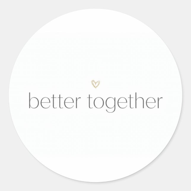 Adesivo Better Together Wedding Sticker (Frente)