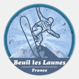Adesivo Beuil les Launes Snowboard