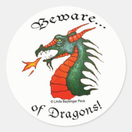 Adesivo Beware Dragon