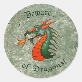 Adesivo Beware Dragon Stone Green Faux Marble