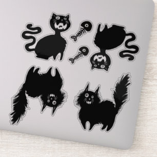 Adesivo Beware gatos com fome