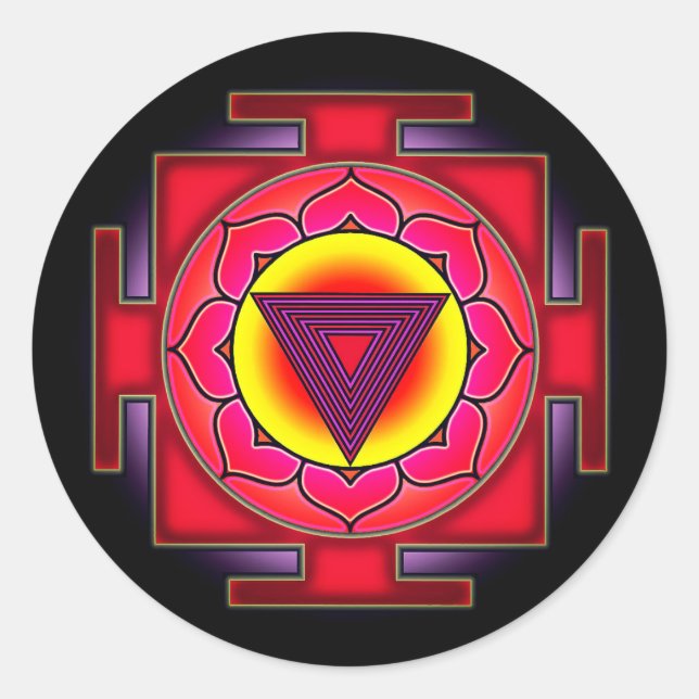 Adesivo Bhairavi Yantra (Frente)