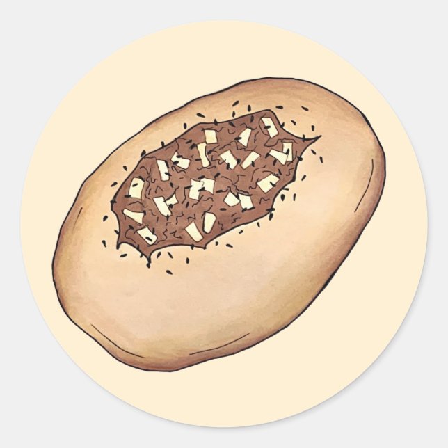 Adesivo Bialy Jewish Bakery Onion Bread Polônia Comida Pol (Frente)