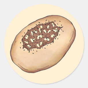 Adesivo Bialy Jewish Bakery Onion Bread Polônia Comida Pol