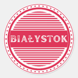 Adesivo Bialystok City Pride Emblem – Polish Identity