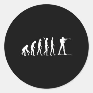Adesivo Biathlon Biathlete Evolution Skiing Winter Shootin