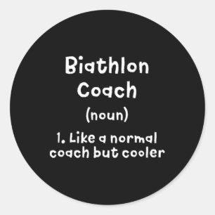 Adesivo Biathlon Coach Definição Engraçado Biathlete Humor
