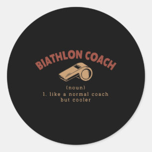 Adesivo Biathlon Coach Definição Engraçado Biathlete Humor