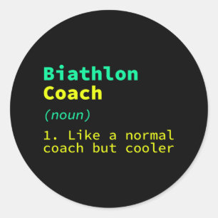 Adesivo Biathlon Coach Definition Funny Biathlete Humor 11