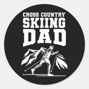 Adesivo Biathlon Cross Country Skiing Pai Cross Country Sk