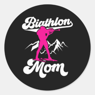 Adesivo Biathlon Mãe Esportes Biathlons Biathlete Mãe