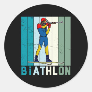 Adesivo Biathlon Ski Skier Cross-country Ski Trail 6