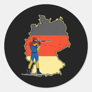 Adesivo Biathlon Ski Skier Cross-country Ski Trail 9