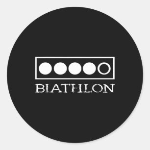 Adesivo Biathlon Target Shoting Sport Biathlete Skiing Co