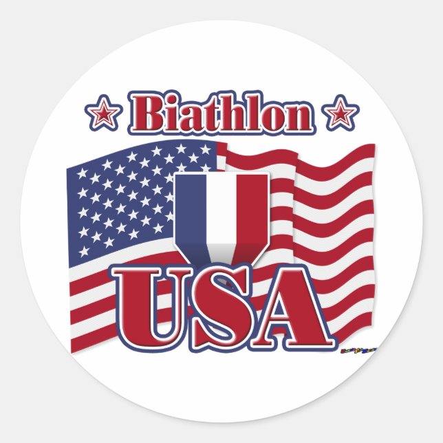 Adesivo Biathlon USA (Frente)