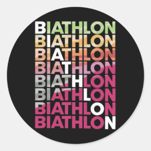 Adesivo Biathlon Winter Sports Skifle Sapatando Biath