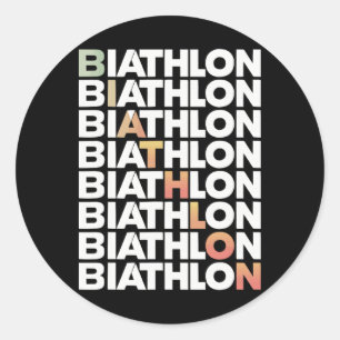 Adesivo Biathlon Winter Sports Skifle Sapatando Biath