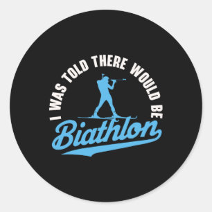 Adesivo Biathlon Winter Sports Skifle Sapatando Biath