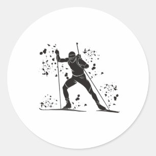 Adesivo Biatleta Esqui Nórdico Biatlo _28