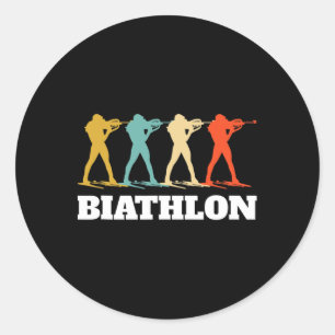 Adesivo Biatlonia do Retro Vintage