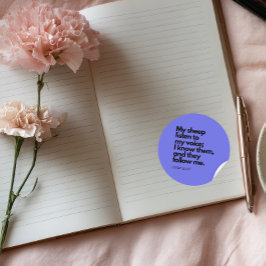 Adesivo Bible Quotes: John 10:27, Gospel Verse #3