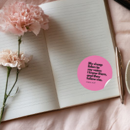 Adesivo Bible Quotes: John 10:27, Gospel Verse #4