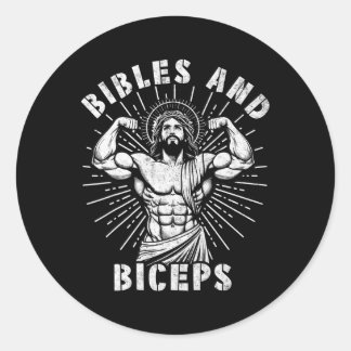 Adesivo Bibles And Biceps Funny Christian Weightlifting Wo