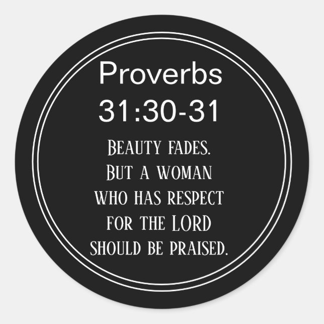 Adesivo Bíblia aspas scripting verse proverbs conferência (Frente)