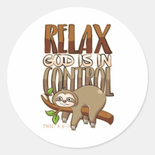 Adesivo Bíblia Cita Contra Deus Está No Controle - Amor Le
