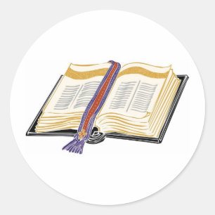 Adesivo Bíblia com marcador tecido