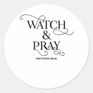 Adesivo Bíblia Cristã Versa Observar E Rezar