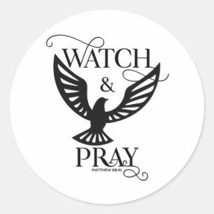 Adesivo Bíblia Cristã Versa Observar E Rezar