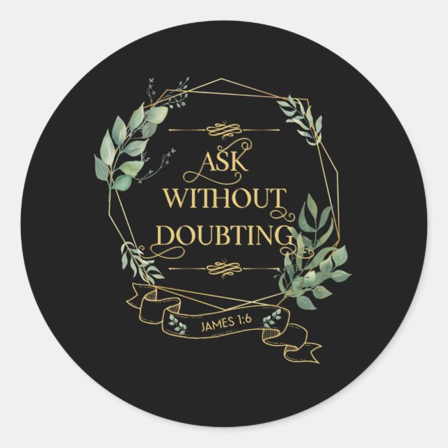 Adesivo Bíblia Cristã Verse Eucalyptus Folaves (Frente)