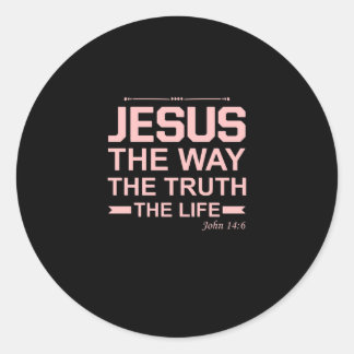Adesivo Bíblia Cristã Verse Jesus Way Truth Life